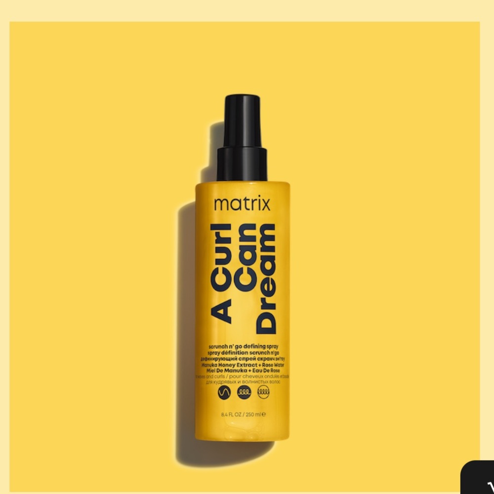 Matrix A Curl Can Dream Scrunch N' Go Defining Spray For Waves and Curls 250ml